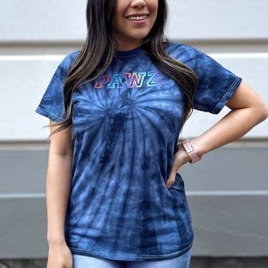 Navy Tie Dye PAWZ Tee